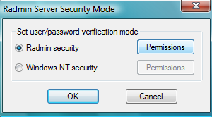 Serv Permissions - Radmin 3 Remote Support